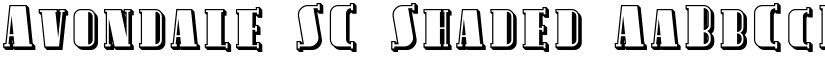 Avondale SC Shaded font