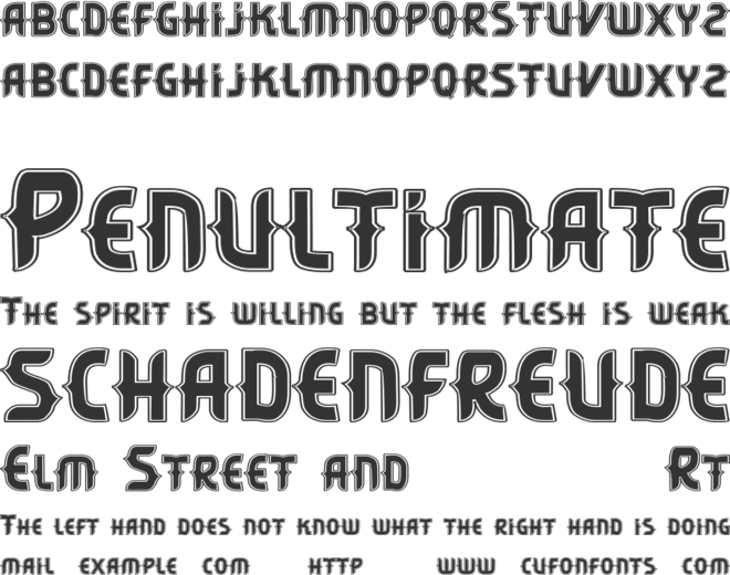 Vtks Citrino font preview