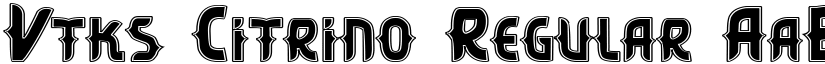 Vtks Citrino Regular font