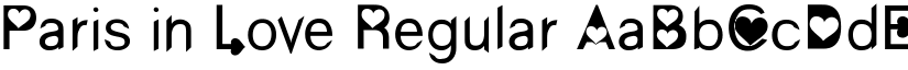 Paris in Love Regular font