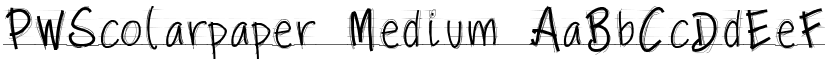 PWScolarpaper Medium font