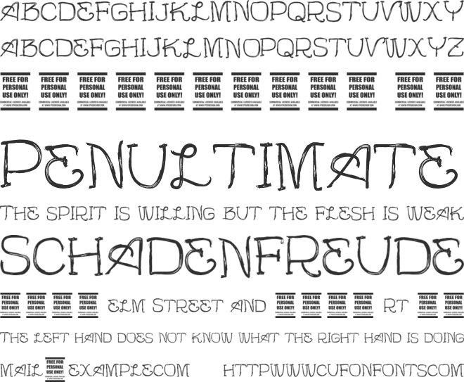 Vtks TotalFlexClean font preview