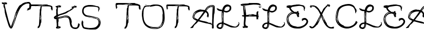 Vtks TotalFlexClean Regular font
