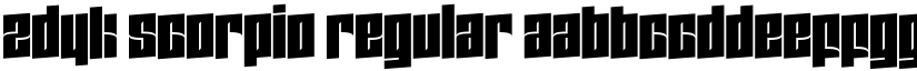 Zdyk Scorpio Regular font