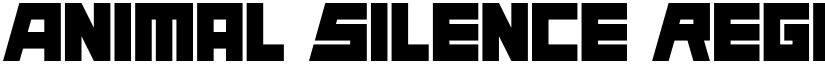 Animal Silence Regular font