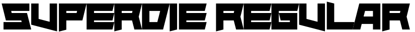 Superdie Regular font
