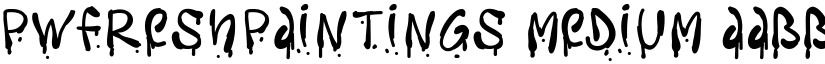 PWFreshpaintings Medium font