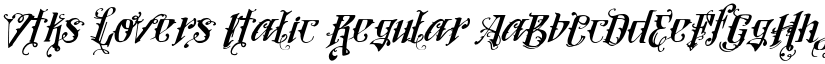 Vtks Lovers Italic Regular font