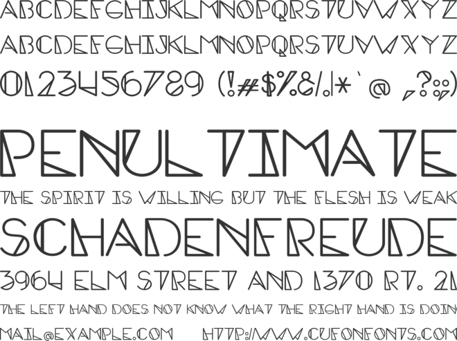 Edge Caps font preview