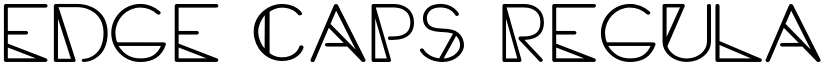 Edge Caps Regular font