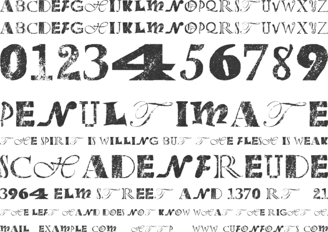 Office Junk font preview
