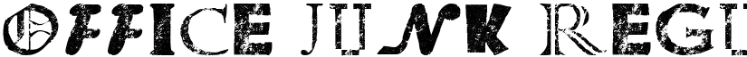 Office Junk Regular font