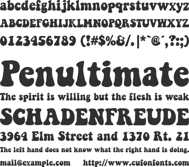 Keep on Truckin' font preview
