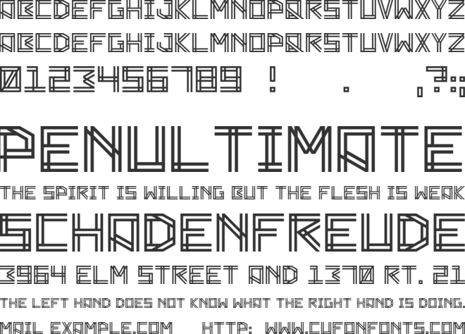 Zambajoun font preview