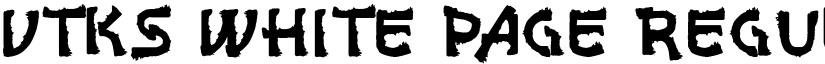vtks white page Regular font