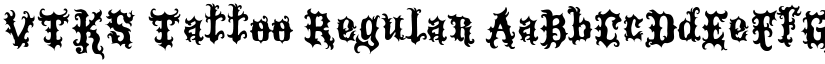 VTKS Tattoo Regular font