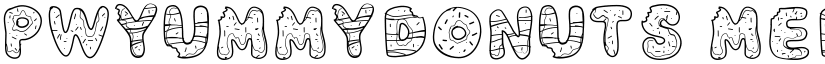 PWYummyDonuts Medium font