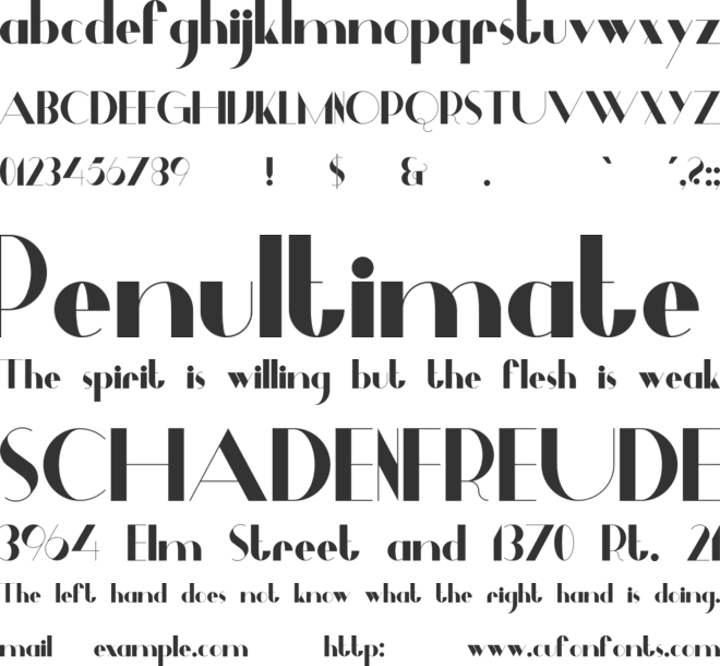 Dalmais font preview