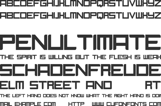 Camieis font preview