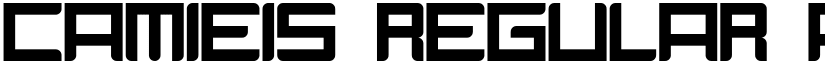 Camieis Regular font