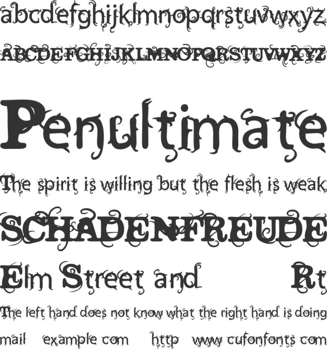 Vtks Wine Label Two font preview