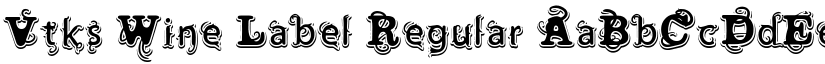 Vtks Wine Label Regular font