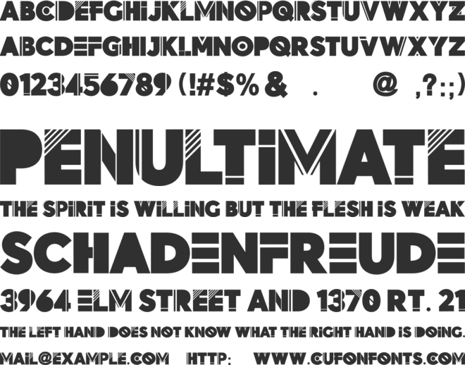 Metro Uber Font font preview