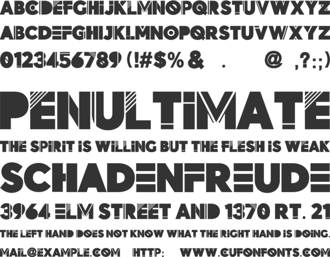 Metro Uber Font font preview