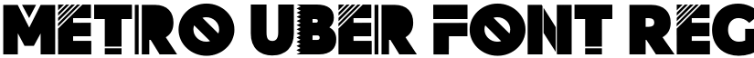 Metro Uber Font Regular font