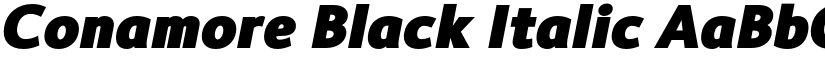 Conamore Black Italic font
