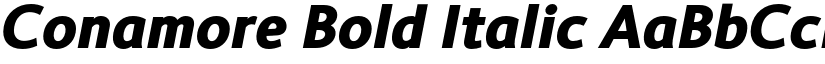 Conamore Bold Italic font