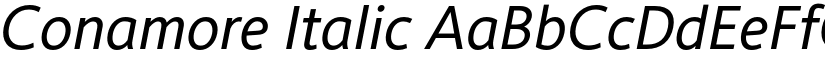 Conamore Italic font