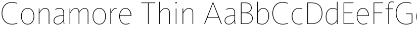 Conamore Thin font