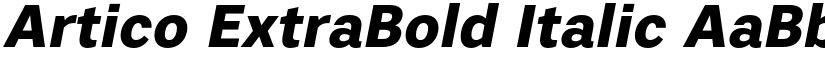 Artico ExtraBold Italic font