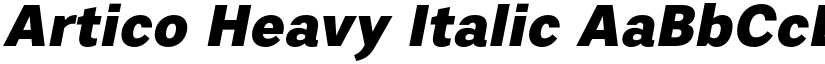 Artico Heavy Italic font