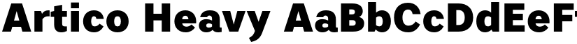 Artico Heavy font