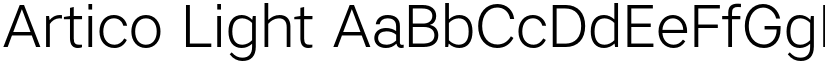 Artico Light font