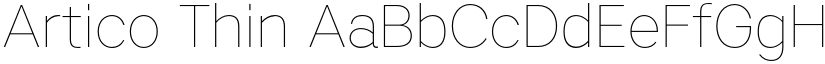 Artico Thin font