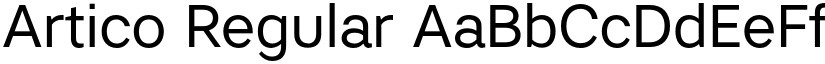 Artico Regular font