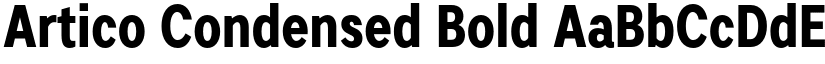 Artico Condensed Bold font