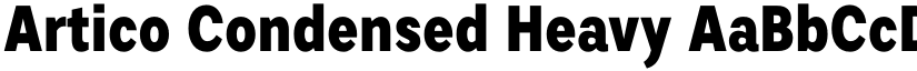 Artico Condensed Heavy font