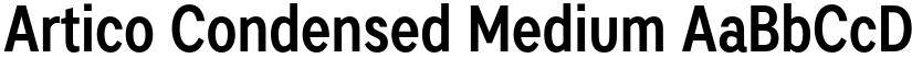 Artico Condensed Medium font