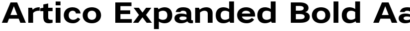 Artico Expanded Bold font