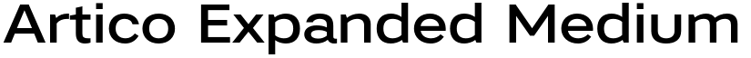Artico Expanded Medium font