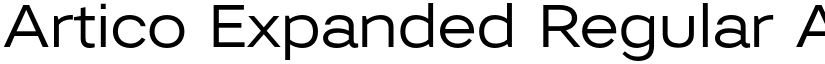 Artico Expanded Regular font