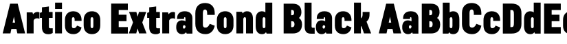 Artico ExtraCond Black font