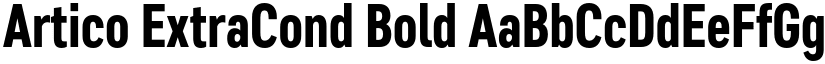 Artico ExtraCond Bold font