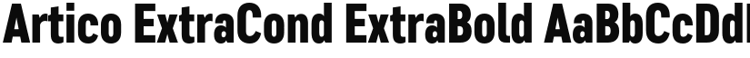 Artico ExtraCond ExtraBold font