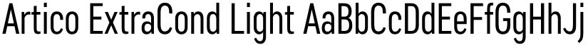 Artico ExtraCond Light font