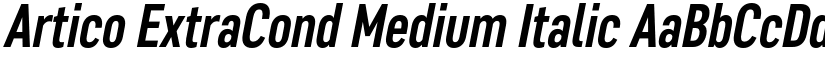 Artico ExtraCond Medium Italic font
